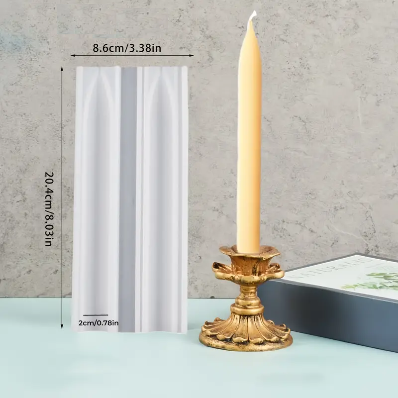 Silikonform für kreative DIY-Projekte – Tafelkerze 20,4 cm - BTSCreativ