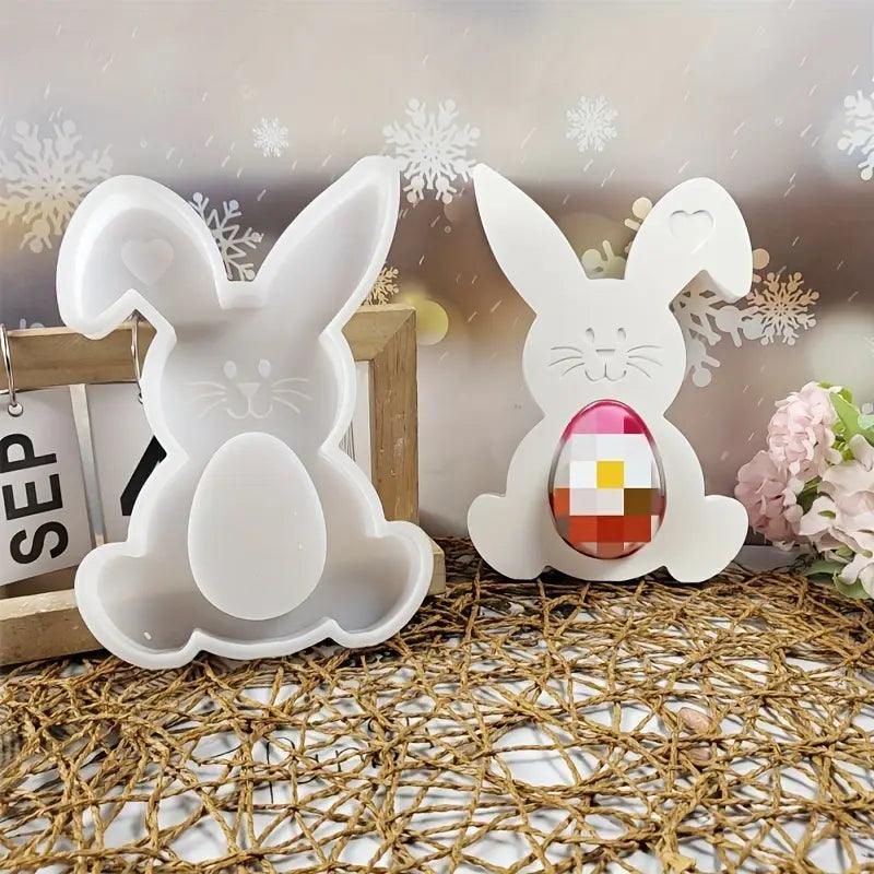Hochwertige 3D-Osterhasen-Silikonform – Kreatives Bastelwerkzeug für Osterdeko - BTSCreativ