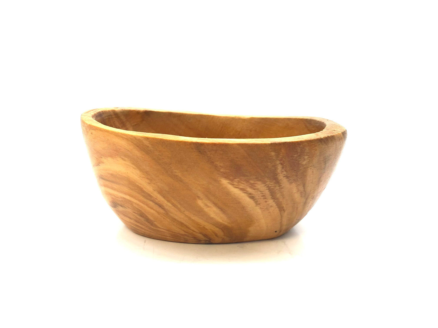 Tapas Schale, tief und oval 12 – 14 cm aus Olivenholz