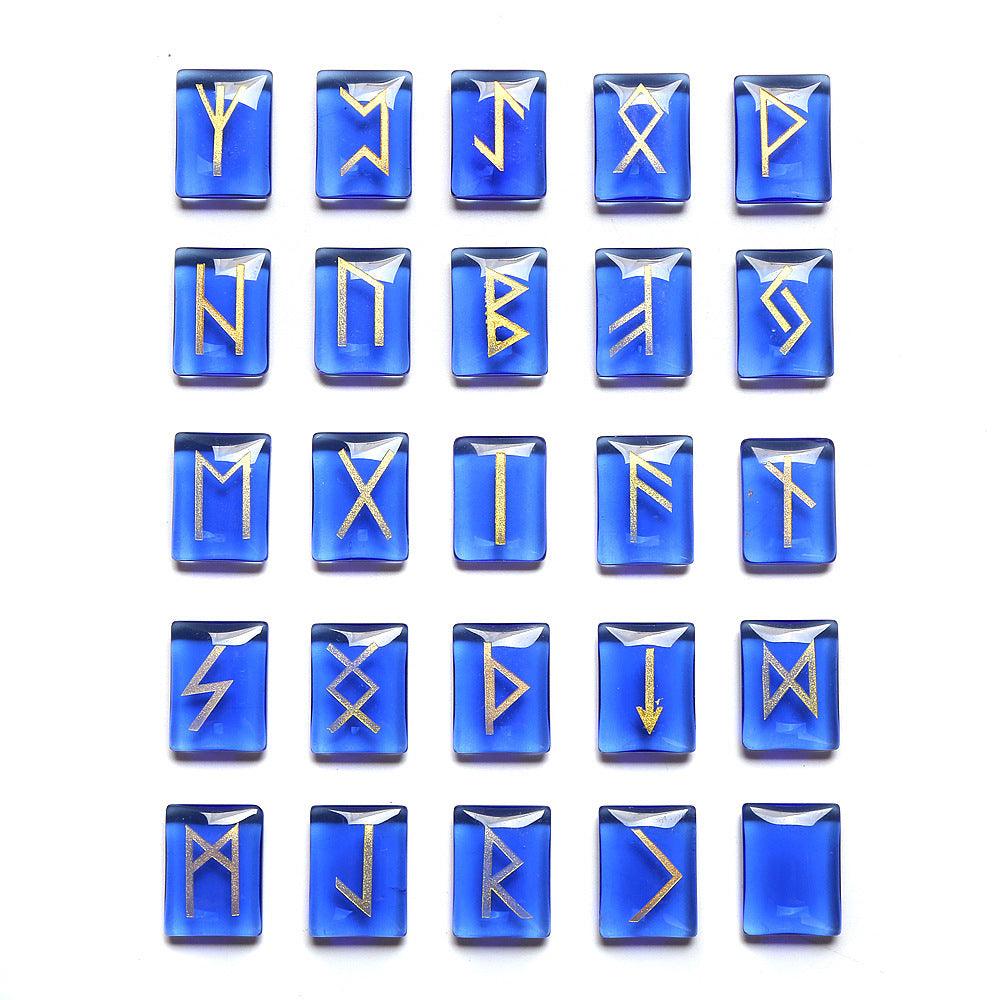 Runensteine aus natürlichen & synthetischen Edelsteinen – Handgravierte Runensymbole