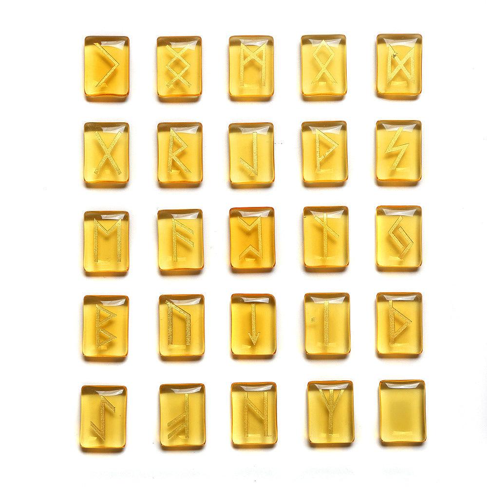 Runensteine aus natürlichen & synthetischen Edelsteinen – Handgravierte Runensymbole