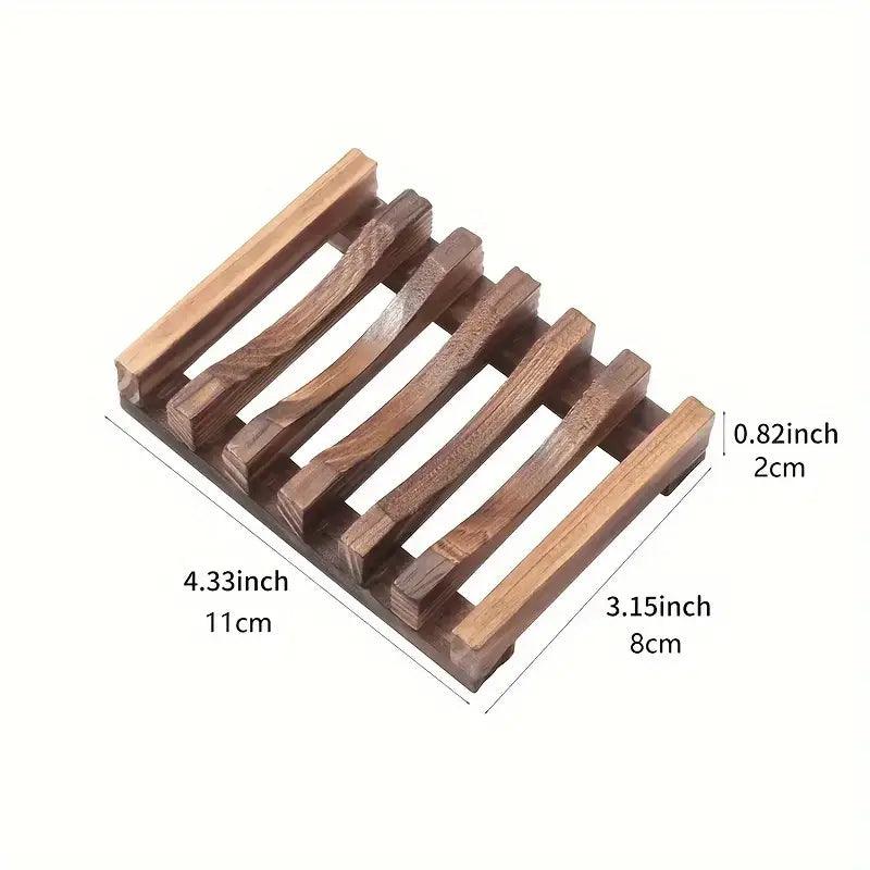 Elegante Holzseifenschale - Natürliches Design für dein Badezimmer - BTSCreativ