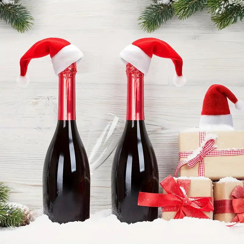 10-teiliges Mini-Weihnachtsmann-Hut-Besteckset – Festliche Tischdekoration - BTSCreativ