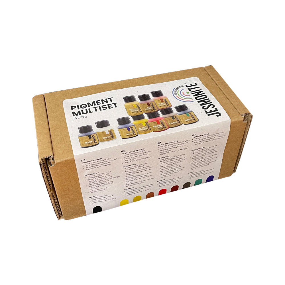Jesmonite Pigment Multiset – 10 Farben à 50 g