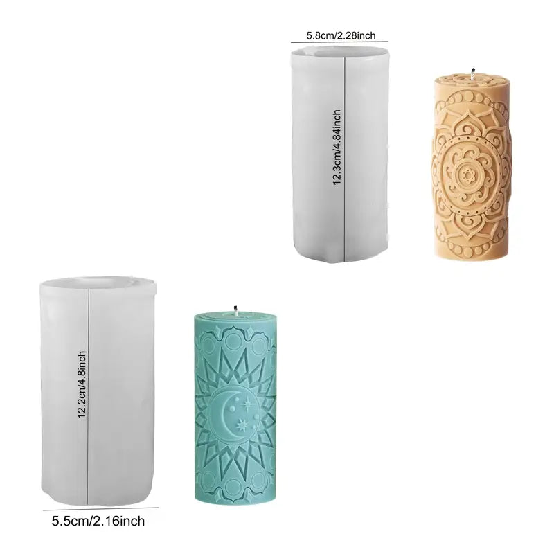 Silikon-Kerzenform-Set – Sonne & Mond - BTSCreativ