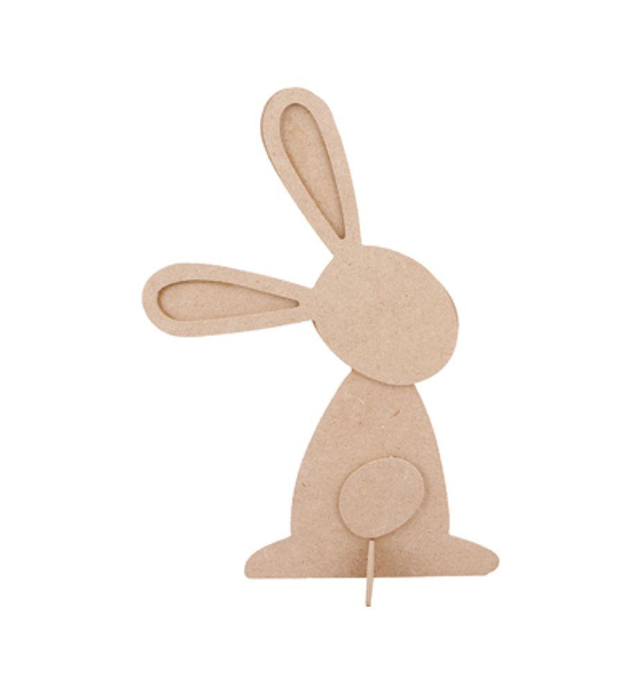 MDF Osterhasen "Bunny Boy & Bunny Girl" – 30 cm / 29 cm – Verspielte Frühlings- & Osterdekoration