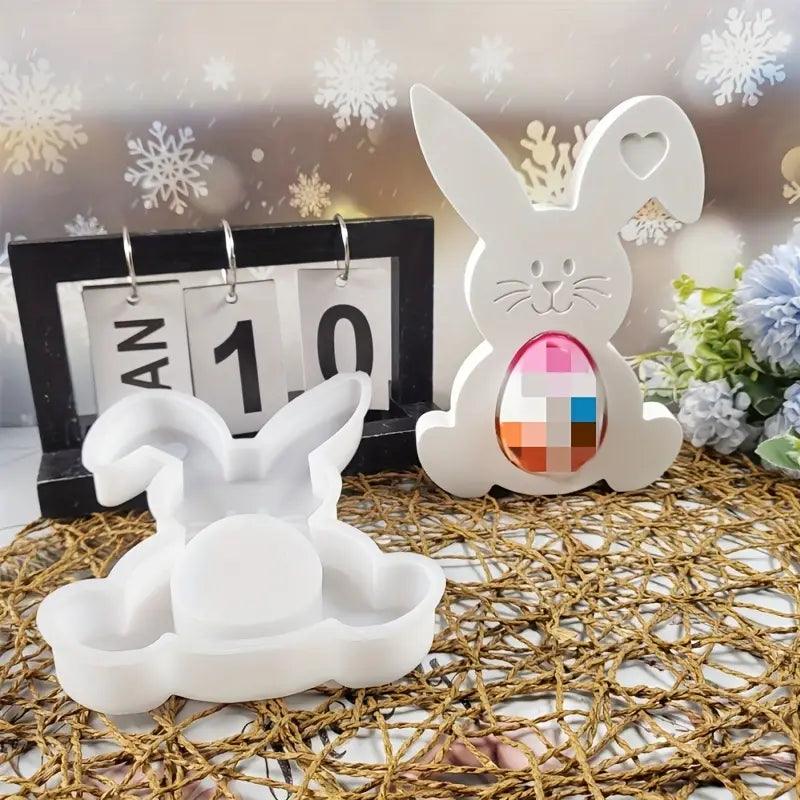 Hochwertige 3D-Osterhasen-Silikonform – Kreatives Bastelwerkzeug für Osterdeko - BTSCreativ