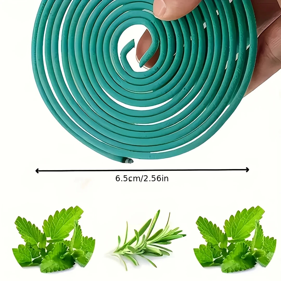 40er-Pack Natürliche Zitronengras-Spiral-Räucherstäbchen – 60 Minuten Brenndauer pro Stäbchen