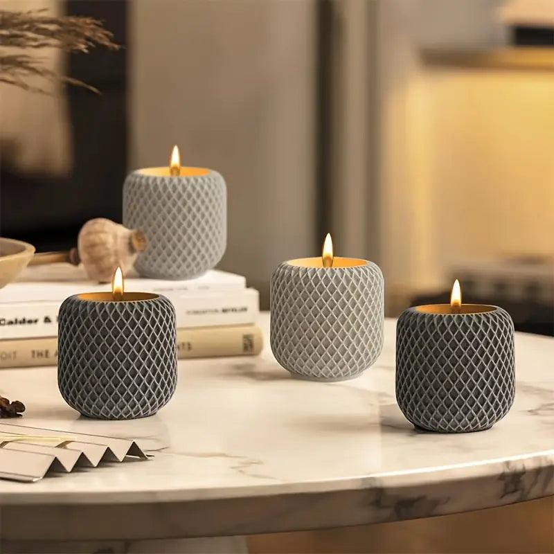 Silikonform für kreative DIY-Projekte – Strukturierte Kerzenform - BTSCreativ