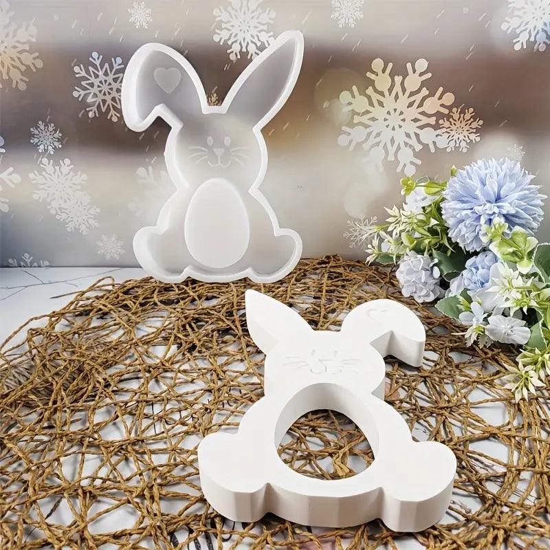 Hochwertige 3D-Osterhasen-Silikonform – Kreatives Bastelwerkzeug für Osterdeko - BTSCreativ