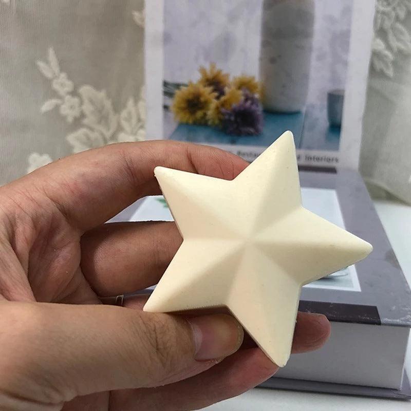 3D-Fünf-Zackiger Stern Kerzenform – Pentagramm Design - BTSCreativ