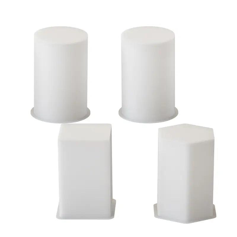 Silikonform-Set für kreative DIY-Projekte – 4-teiliges Set für Stumpenkerzen - BTSCreativ