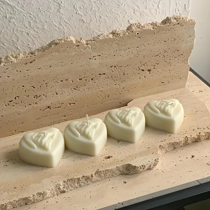 Herzförmige Silikonform – Hand in Hand Design für kreative DIY-Projekte - BTSCreativ