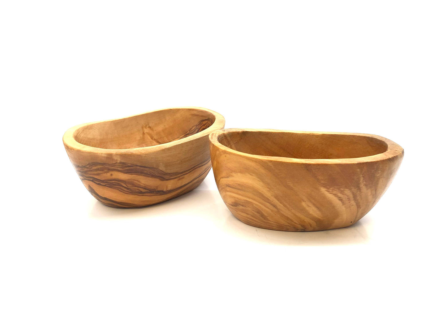 Tapas Schale, tief und oval 12 – 14 cm aus Olivenholz