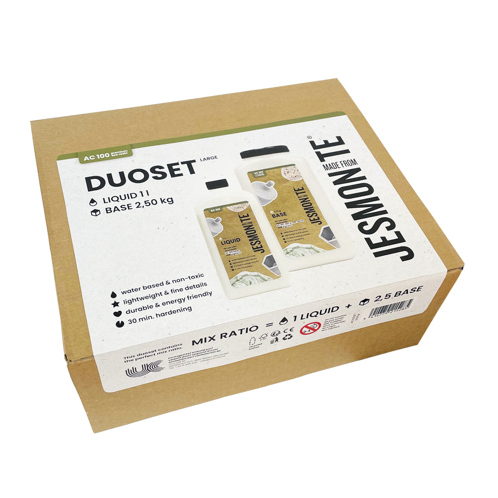 Jesmonite AC100 Set – 2 Komponenten, 2500g Base + 1L Liquid