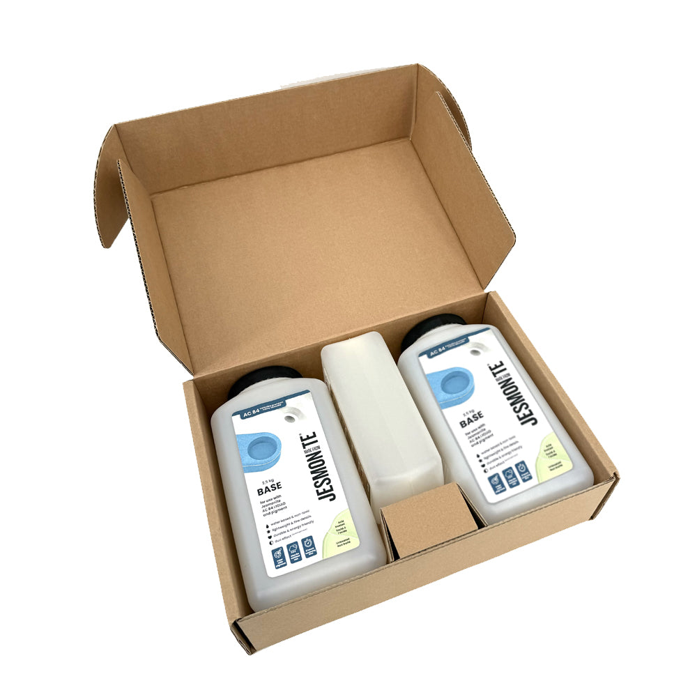 Jesmonite AC84 DuoSet (Big) – Schnellhärtend & Wetterfest – 1 L Liquid & 5 kg Base Base (Kopie)