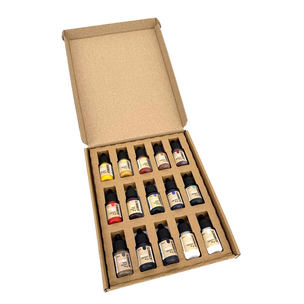Jesmonite Pigment Set – 10g x 15 Farben in Box - BTSCreativ