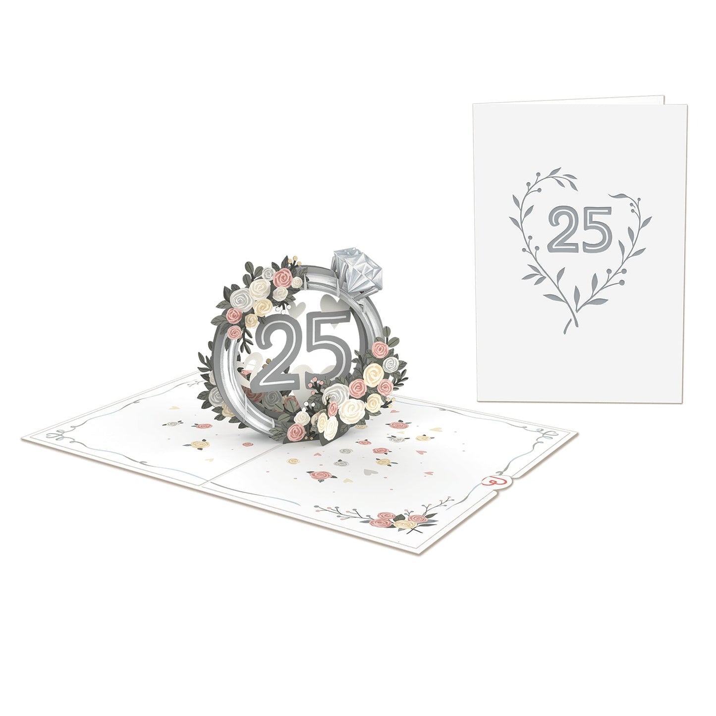 Silberhochzeit Pop-Up Karte