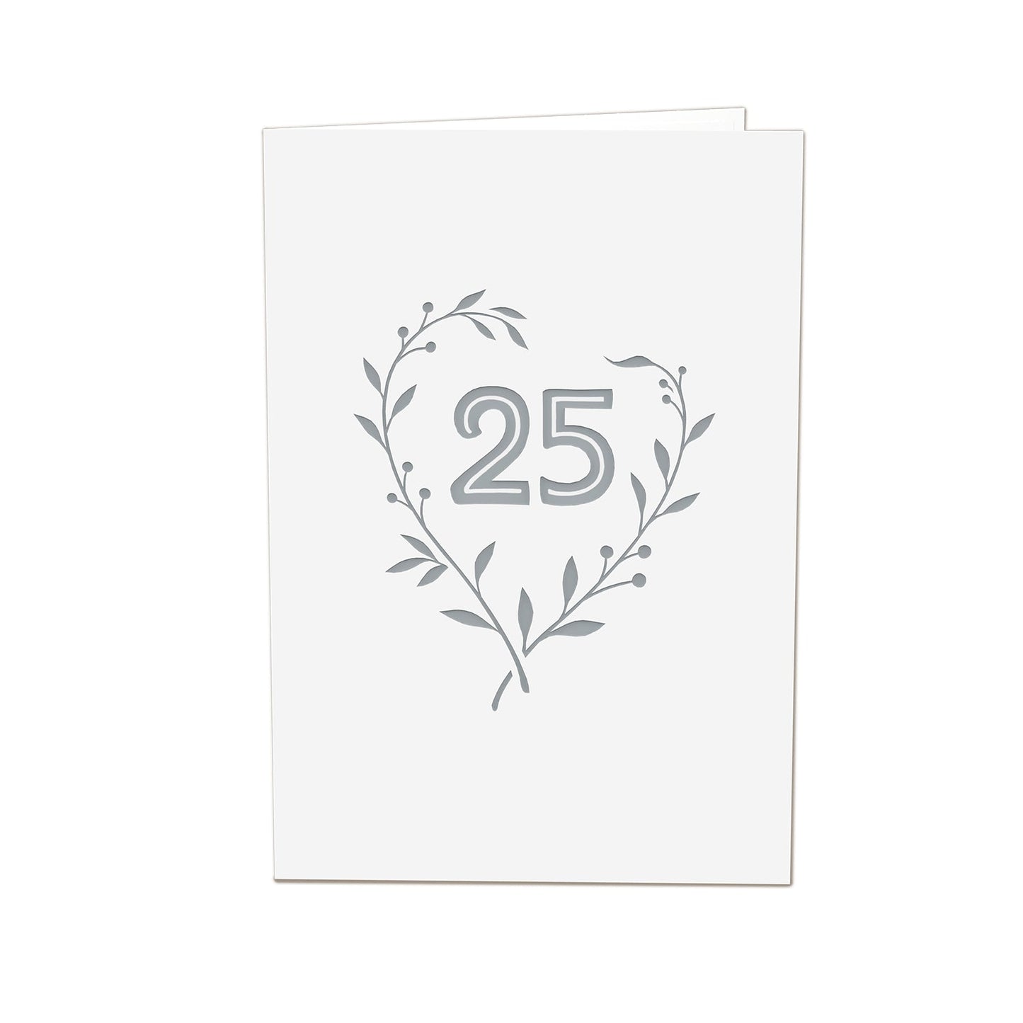 Silberhochzeit Pop-Up Karte