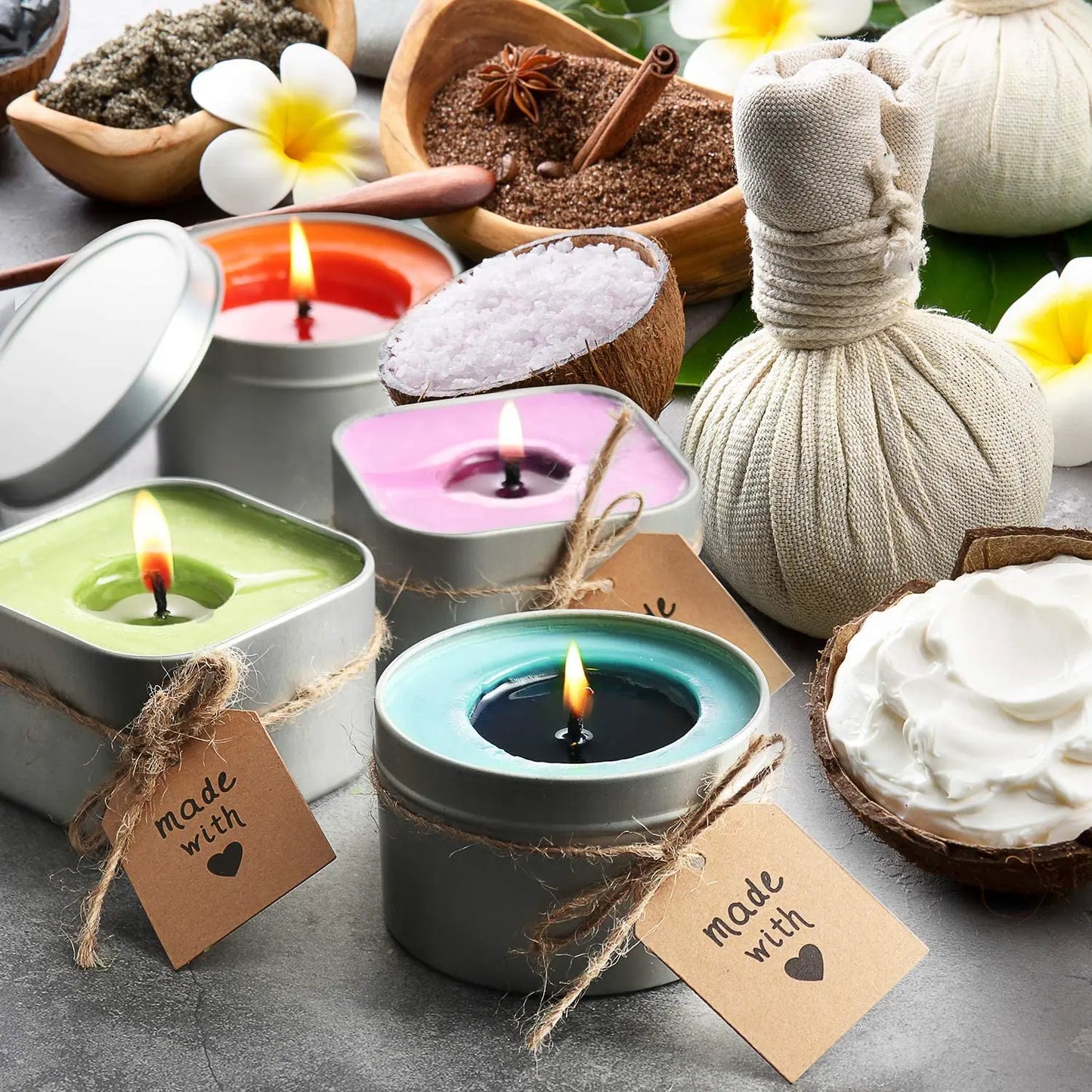 Natürliches Sojawachs (250 g / 500 g) – Körniges Kerzenwachs für DIY Duftkerzen, rauchfreie Kerzen & kreative Projekte