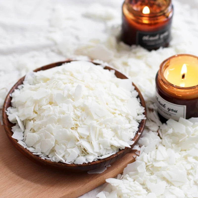 Natürliches Sojawachs (250 g / 500 g) – Körniges Kerzenwachs für DIY Duftkerzen, rauchfreie Kerzen & kreative Projekte
