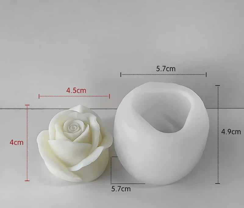 Silikonform „3D Blumenpracht“ – für Rosenkerzen, Seifen & Schokoladenkreationen