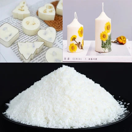 Natürliches Sojawachs (250 g / 500 g) – Körniges Kerzenwachs für DIY Duftkerzen, rauchfreie Kerzen & kreative Projekte