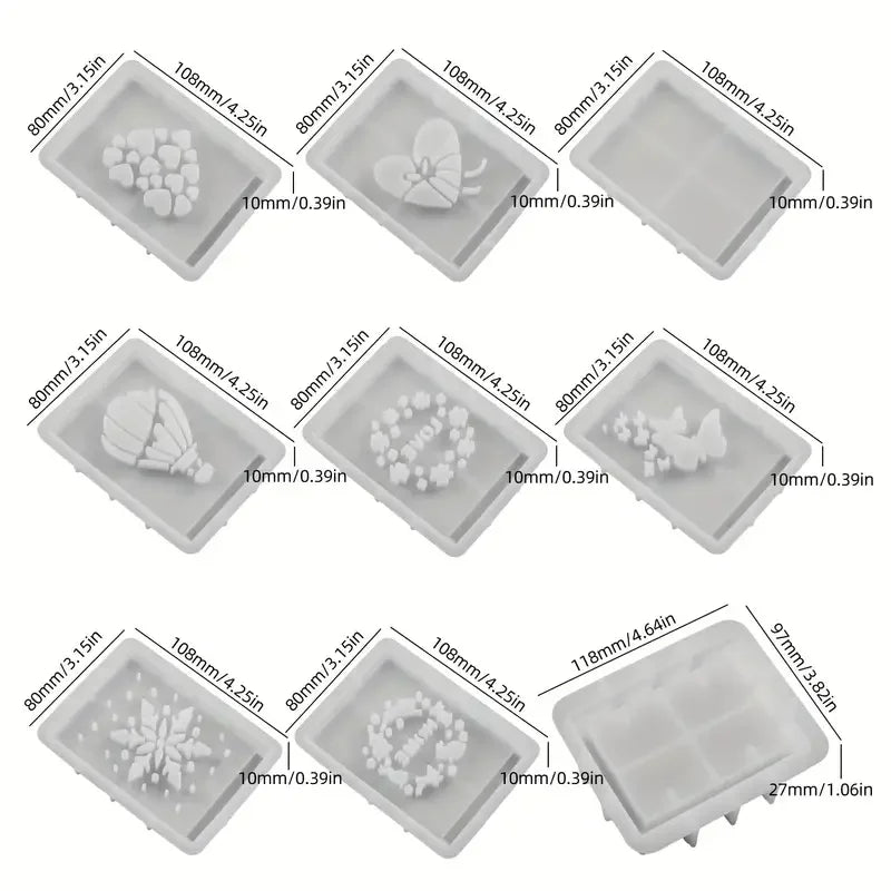 Silikonformen-Set für kreative Geschenkboxen – 9-teiliges DIY-Set