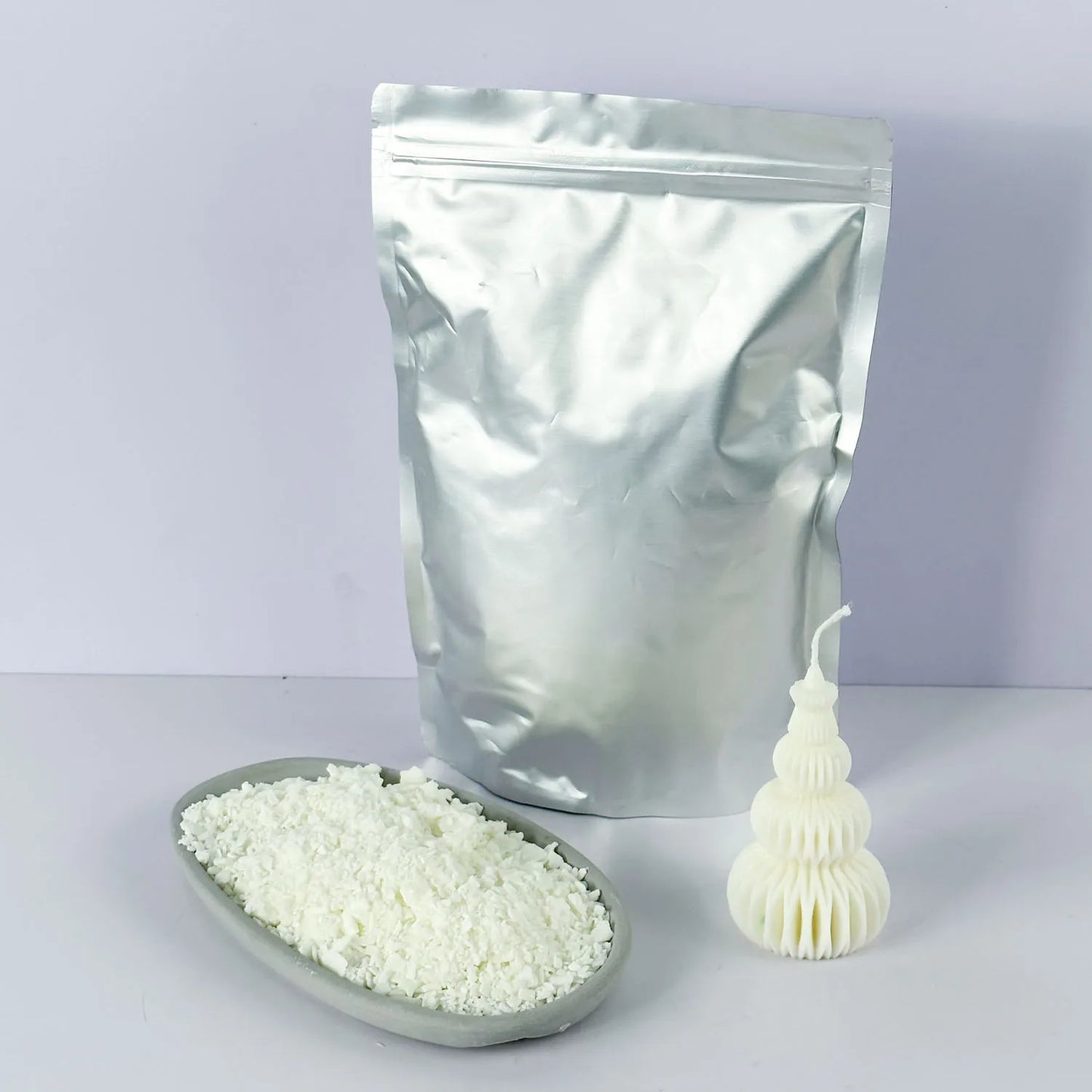 Natürliches Sojawachs (250 g / 500 g) – Körniges Kerzenwachs für DIY Duftkerzen, rauchfreie Kerzen & kreative Projekte