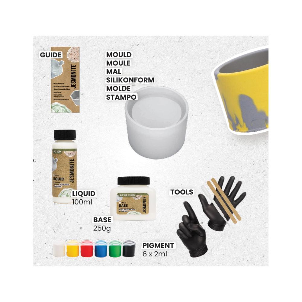Jesmonite AC100 Kit Micro 2 – Teelichthalter DIY-Set - BTSCreativ
