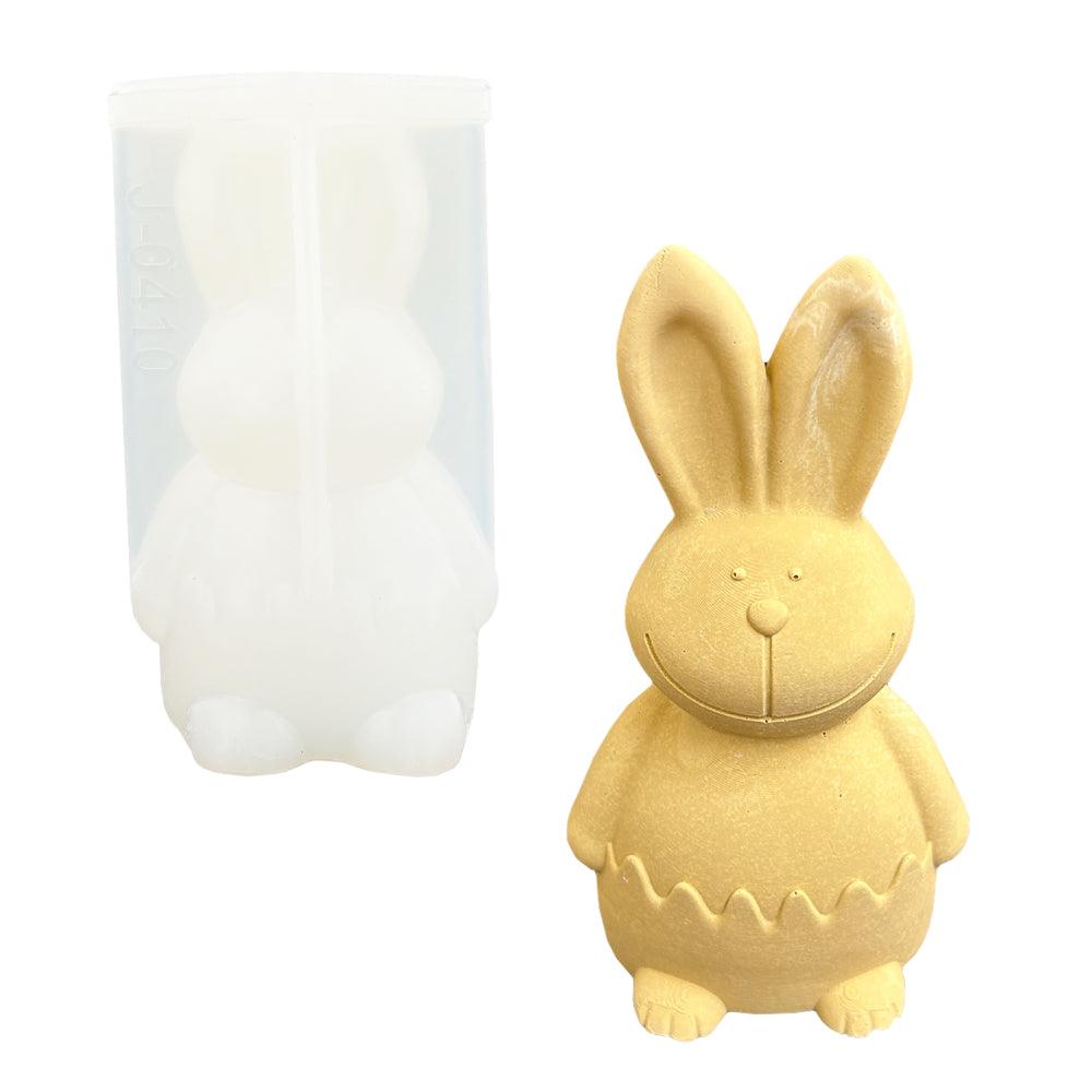 Silikonform für kreative DIY-Projekte – Hase Groß – 15,2cm x 8,9cm x 7,2cm - BTSCreativ