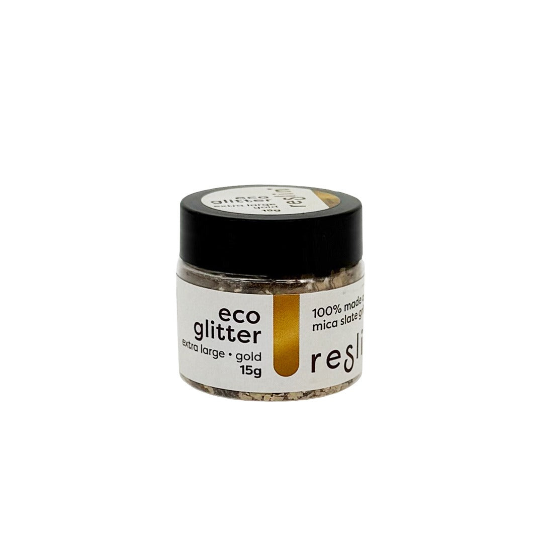 Reslin® Eco Glitter 15 g – Natürlicher Öko-Glitzer aus Mica