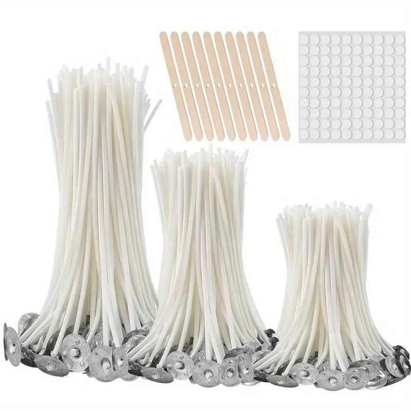 Vielseitiges DIY-Kerzendocht-Set – 410-teilig für rauchfreie Kerzenherstellung - BTSCreativ