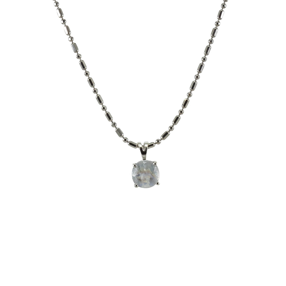 Edelstein Geburtsstein Anhänger aus 925 Sterlingsilber – Natürliche facettierte Edelsteine