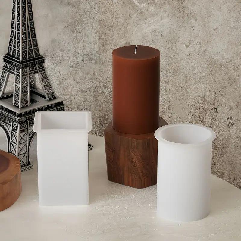 Silikonform-Set für kreative DIY-Projekte – 4-teiliges Set für Stumpenkerzen - BTSCreativ