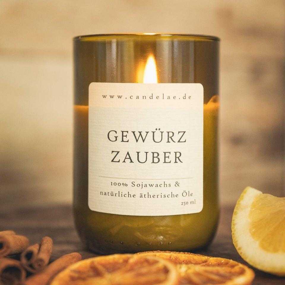 Gewürzzauber Duftkerze – Sojawachs mit würzigen ätherischen Ölen | Candelae