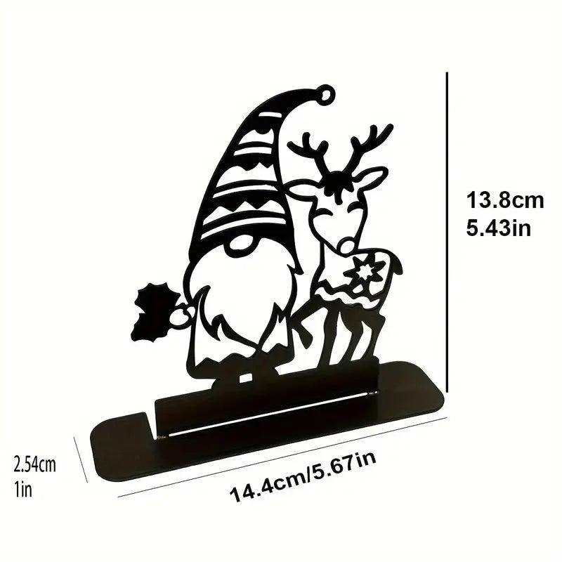 DIY Weihnachts-Metallornament – Festlicher Gnom & Rentier - BTSCreativ