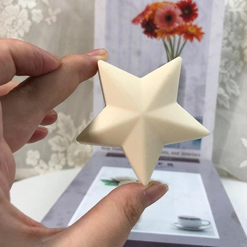 3D-Fünf-Zackiger Stern Kerzenform – Pentagramm Design - BTSCreativ