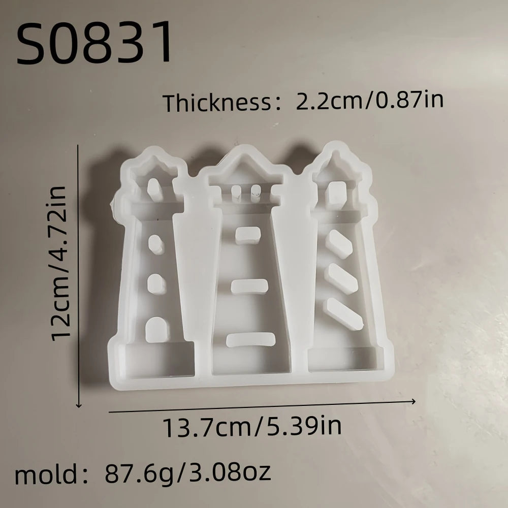 Leuchtturm 3D Silikonform – Maritimes Bastelvergnügen für DIY-Dekorationen