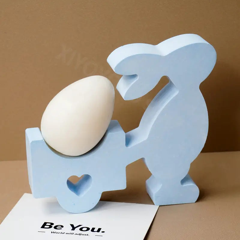 3D Silikon Osterhasenform – Osterhase mit Bollerwagen - BTSCreativ