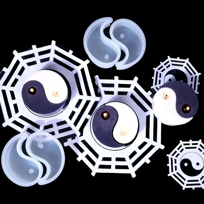 Silikonformen-Set im Tai-Chi Yin-Yang-Design – für kreative DIY-Kerzen & mehr - BTSCreativ