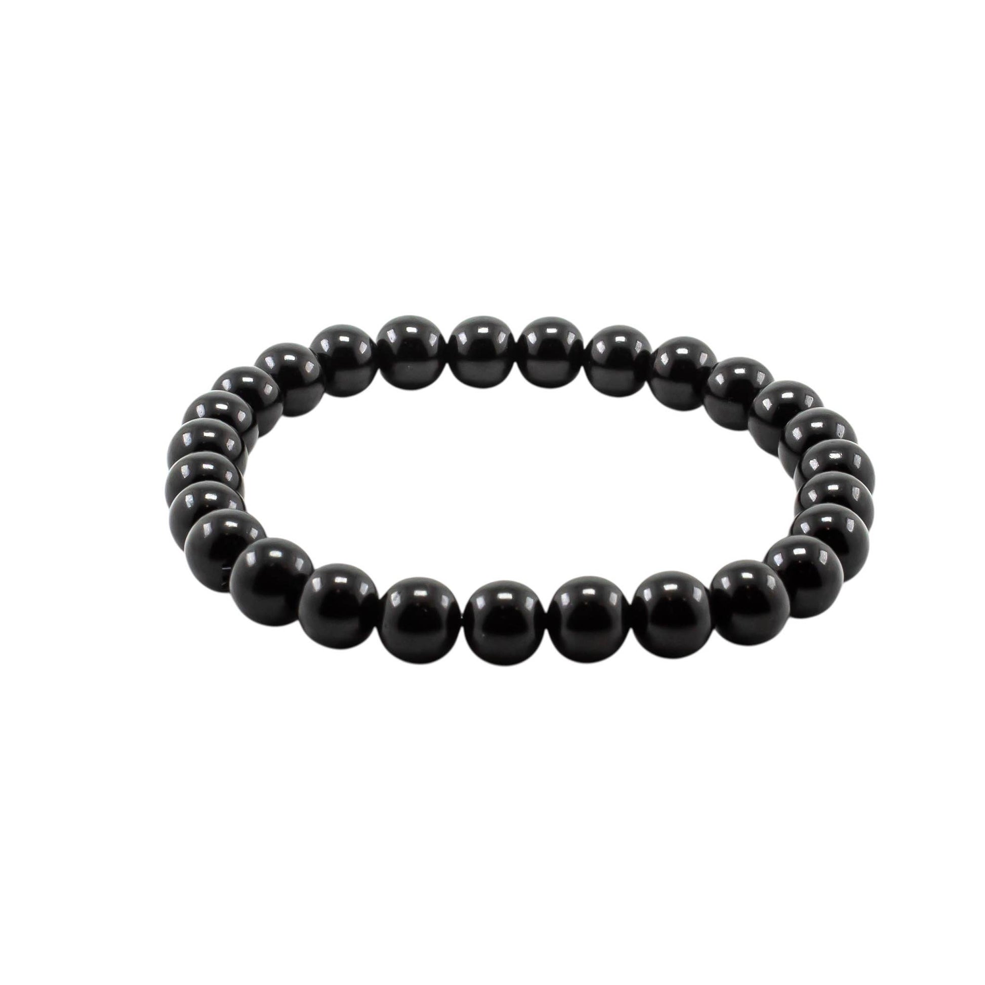 Shungit-Armband – Natürliche Perlen 8 mm oder 10 mm (Unisex) - Shungit-Armband – Natürliche Perlen 8 mm oder 10 mm (Unisex) - BTSCreativ