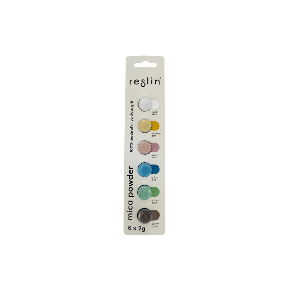 Jesmonite Pigmente für Gießmassen - Mica Powder, 6 x 2g