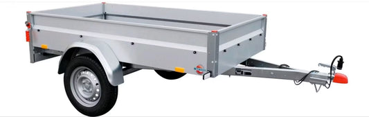 Stema PKW Anhänger 750 kg zu vermieten - mit Plane/ Netz