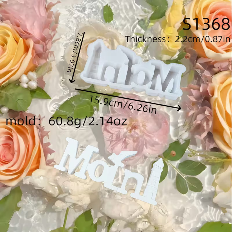 Silikon-Gießform „Moin“ – Maritimer Schriftzug mit Motiv (Möwe, Anker oder Leuchtturm)