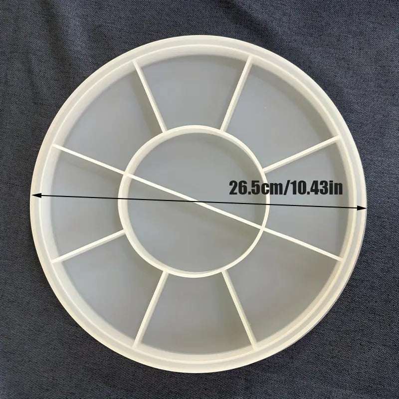 Runde Silikonform „Flache Rundform“ – Große Gießform für Beton, Harz, Gips & Ton (verfügbar in zwei Größen) (wahlweise Ø 26,5 cm oder Ø 31 cm)