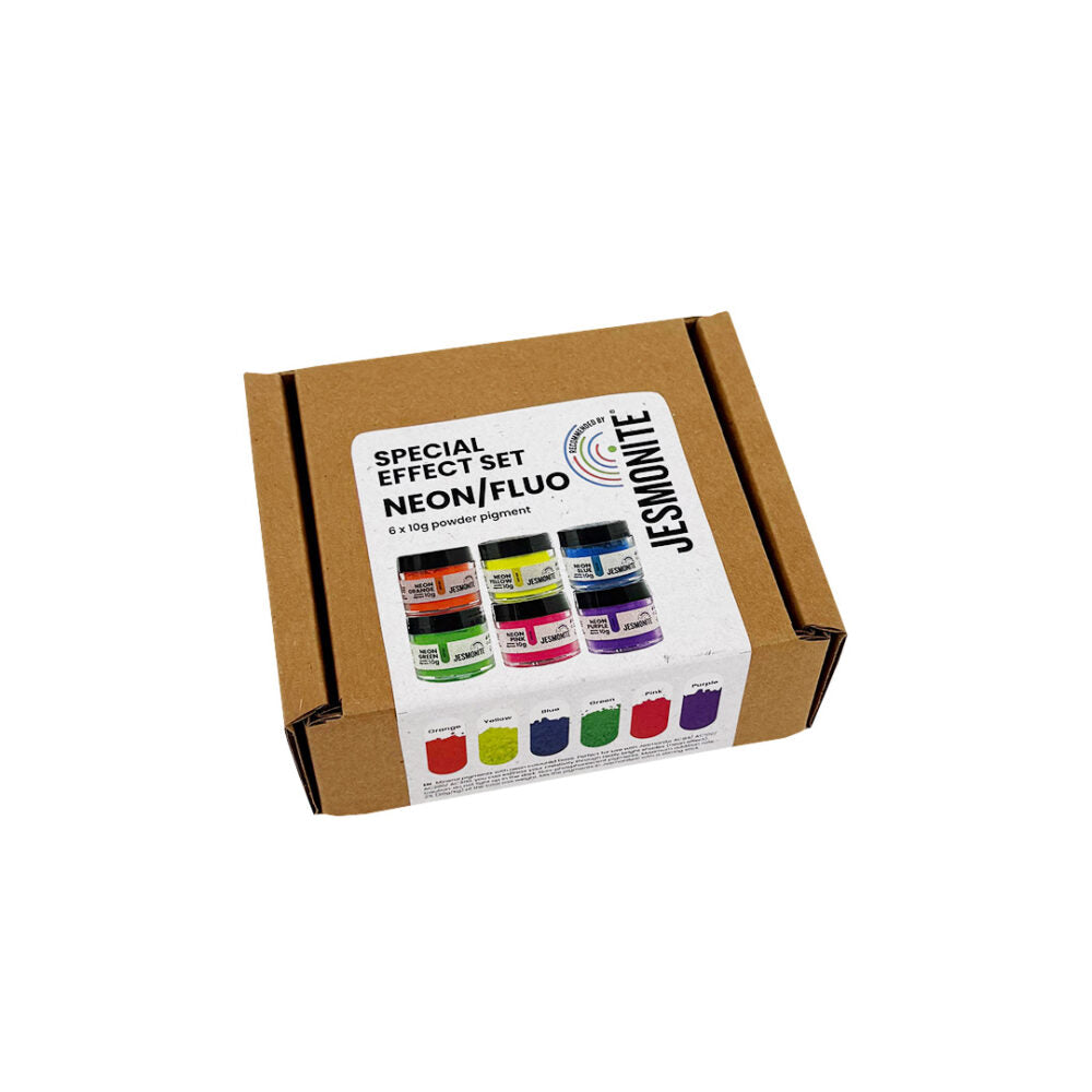Jesmonite Neon Pigment Set – 6 leuchtende Farben à 10 g