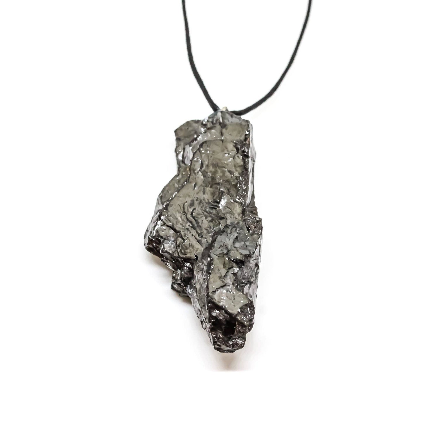 Schungit Elite Anhänger – Natürlicher Elit-Schungit, Freiform - Schungit Elite Anhänger – Natürlicher Elit-Schungit, Freiform - BTSCreativ