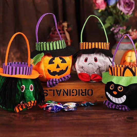 Halloween Candy Bag – Süße Taschen für Kinder mit Kürbis- & Hexen-Designs