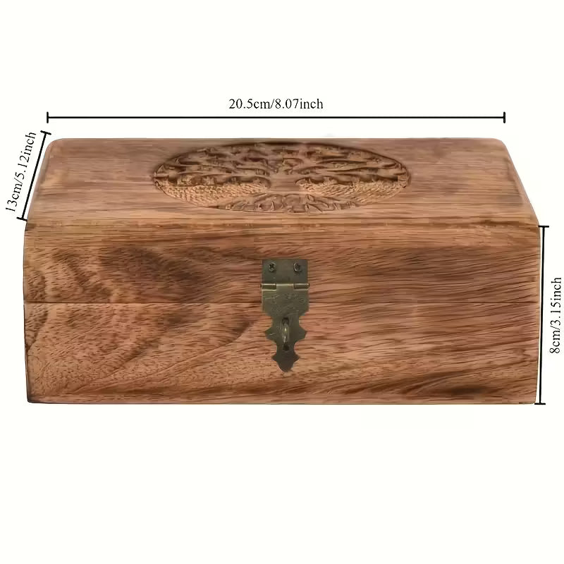 Dekorative Sammlerbox aus Paulownienholz – Vintage-Optik mit Flammenbehandlung - Dekorative Sammlerbox aus Paulownienholz – Vintage-Optik mit Flammenbehandlung - BTSCreativ